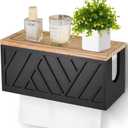 Paper Towel Dispenser Wall Mount, Paper Towel Holder Wall Mounted with Lid, Solid Wood Commercial C-Fold, Z-Fold, Trifold Hand Paper Towel Holder Dispenser Hand Towel Holder for Bathroom Kitchen Decor