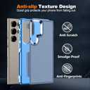 Hualele for Samsung Galaxy S24 Ultra Case,[Military Grade Protection] [Dropproof Shcokproof] Anti-Slip Grip Dual Layer Rugged Heavy Duty Galaxy S24 Ultra Phone Case,Dark Blue