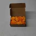 Hananona 50 Pcs Marigold Flower Heads Bulk, Silk Marigolds with Stems Artificial Mexican Flowers for Diwali Day of The Dead Dia De Los Muertos Ofrenda Decor (Orange)