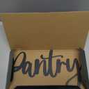 Pantry Sign Black