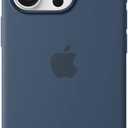 Apple iPhone 16 Pro Silicone Case with MagSafe and Camera Control: Lightweight Phone Case, Wireless Charging Compatible, Smooth Matte Finish; Denim