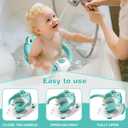 Baby Bath Seat for Babies 6 Months & up Non-Slip Toddler Bath Seats for Sitting Up Infant Bathtub Chair with Suction Cups and Soft Cushion for Baby Shower Tub Seat