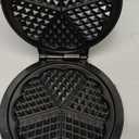 Mueller Heart 5 Waffle Maker, Waffle Iron, Adjustable Browning Control & Nonstick, Cool Touch Handle, Easy to Clean, Small Kitchen Appliances