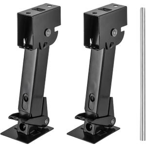 Yesland 2 Pack Trailer Stabilizer Jacks, Telescoping RV Camper Accessories with Adjustment Jack Rod Handle for Travel 450kg(1000 Lbs) Capacity Each, 11.4"-18"