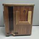 Rotating Tea Bag Organizer Acacia Wood 4-Sided Storage Box for Home or Office, Standard