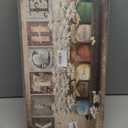 Kitchen Wall Decor Canvas Wall Art Rustic Farmhouse Kitchen Sign Picture Vintage Kitchen Painting Framed Modern Artwork for Kitchen Dining Room Restaurant Decor 24x10 inch