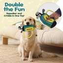 Golf Dog Toy  Funny Dog Christmas & Birthday Gift with Squeaker Rope & Crinkle, Fun & Interactive Puppy Present & Stocking Stuffer