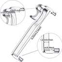 2.5 Inch Valance Clips Window Blind Clips Hidden Channel Clear Plastic Valance Retainer for Horizontal(12 Pieces)