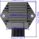 Ignition Coil/Starter Solenoid Relay/Voltage Regulator Rectifier set of 3 Fits for Honda Rancher Fourtrax TRX350 TRX350TE TRX350TM TRX350FE TRX350FM TRX450 TRX450ES 1997-2006