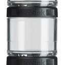 BlenderBottle GoStak Twist n' Lock Storage Jars, 4-Piece Starter Pak, Black