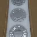 3 Pcs Clear Hammered Glass Shade Replacements for Pendant Light Fixtures Glass Lamp Shade Cover, 1-5/8 Inch Fitter E26 Base, 4"w x 6"h, Replacement Lamp Globe for Chandelier Wall Sconce