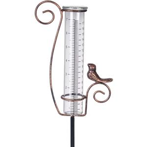 Rain Gauge Outdoor, 7 Inch Rain Gauges for Measuring Precipitation, Garden Yard Decor