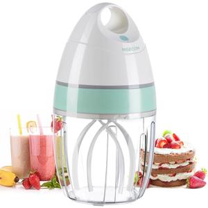 MIGECON Stand Mixer Electric Kitchen Mixer Egg Stand Shampoo Frother Milk Frother Hands-f r e e Mixer Electric Whisk Drink Mixer for Food Whipping,Whisk Egg White,Cake Mixer, Milk Foamer Frother 900ml