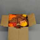 5FT Halloween & Thanksgiving Inflatable Turkey & Pumpin, with Built-in LED Lights, Outdoor/Indoor Seasonal Decoration with Pumpkin, Yard Lawn Garden Holiday Blow-Up Decor