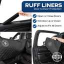 Ruff Liners Standard Back Seat Extender for Dogs, Black As Seen on Shark Tank Hard Bottom Platform for Cars, SUVs & Mid-Size Trucks 400lb Support, Waterproof Rigid Back Seat Cover for Dogs