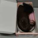 MY-LADY Human Hair Toppers for Women Real Human Hair with Bangs Thin 8.5 * 8.5CM Mono Base Clip in Remy Hairpieces Light Weight 12 Inch Dark Brown