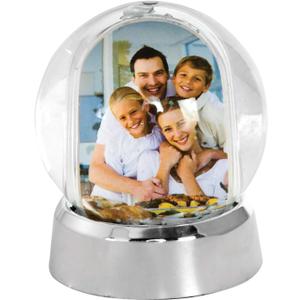 Neil Enterprises Inc. Mini Photo Snow Globe with Silver Base