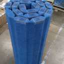 Angeles 48" x 10' Quiet Divider With Sound Dampening Panels, Freestanding Room Divider Wall, Blue