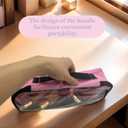 sold out Clear Cosmetic Bag with Waterproof Clear Top, Large Toiletry Organizer for Travel and Home, 12.4 x 5.12 inches Pink Makeup Bag