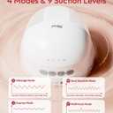 NCVI Wearable Breast Pump, Hands Free Electric Breast Pump with 4 Modes & 9 Levels Suction, Portable Breast Pump Ultra Quiet <42dB, 150min Battery Life, 19/21/24mm Flange, Breastfeeding Pump for Moms