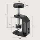 Universal C-Clamp With 1/4 And 3/8 Thread Hole For Desktop Mount Holder LCD Monitor Flash Desks Carts Benches Worktables (2)