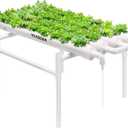 VIVOSUN Hydroponic Grow Kit, 1 Layer 36 Plant Sites 4 Food-Grade PVC-U Pipes Hydroponics Planting System with Water Pump, Pump Timer, Nest Basket and Sponge for Leafy Vegetables