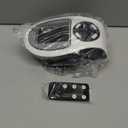 450W Mini Space Heater With Temperature Detection, Remote Wall Outlet Electric Space Heater as Seen on TV with Adjustable Thermostat and Timer and Led Display, Compact for Office Room RV (Smart-White)