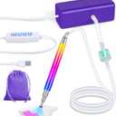 Electric Diamond Painting Pen with Adjustable Suction, Epainter Vacuum Diamond Art Painting Pen Without Wax, Accessories Tool for Setting AB Stones, Quiet and Long-Lasting(Purple)