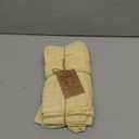 OHOMLY LIVING Slub Textured Dinner Napkins Set of 6-100% Cotton Cloth Napkins 18x18 Inch - Soft Durable Washable Fabric Napkins for Everyday Use & Special Occasions Christmas - Yellow