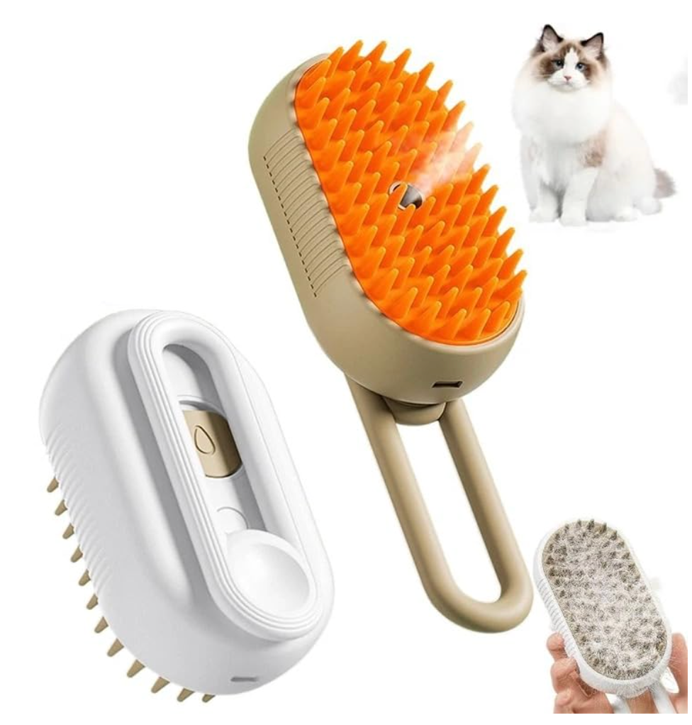 Pet Steam Hair Brush 2 Pack
