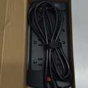 Surge Protector Power Strip - Nuetsa Flat Plug Extension Cord with 8 Outlets and 4 USB Ports, 6 Feet Power Cord (1625W/13A), 2700 Joules, ETL Listed, Black