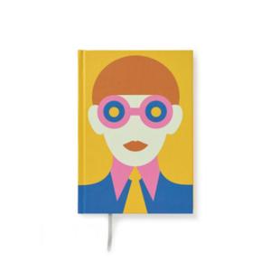 Olimpia Zagnoli Yellow Midsized Blank Notebook