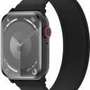 Silicone Solo Loop Bands Compatible with Watch Band  Sport Stretchy Strap Soft Replacement Wristband for iWatch Ultra/2 Series 10 9 8 SE 7 6 5 4 3 2 1 (38mm/40mm/41mm/42mm(Series 10) M, Black)