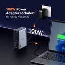 TobenONE 18 in 1 USB C Docking Station 3 Monitors 4K@60Hz, Laptop Docking Station with 100W Power Adapter, Triple Monitors with 3 HDMI, 9 USB Ports, Gigabit Ethernet, for Windows and Chrome OS