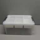 Citylife 17 QT Plastic Storage Box with Removable Tray Craft Organizers and Storage Clear Storage Container for Organizing Bead, Tool, Sewing, Playdoh