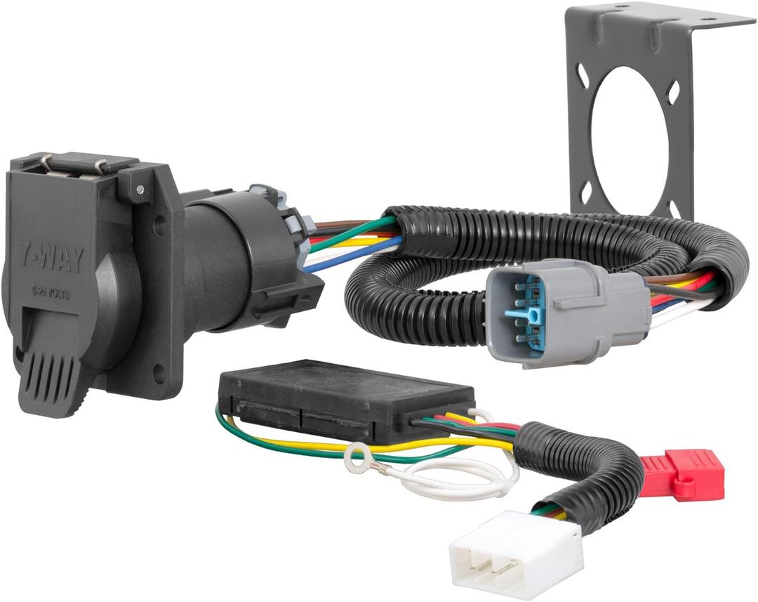 CURT 56366 Vehicle-Side Custom RV Blade 7-Pin Trailer Wiring Harness, Fits Select Honda Pilot, Ridgeline