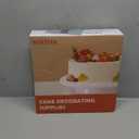 Kootek Cake Decorating Kit Baking Supplies Set Cake Turntable with 2 Frosting Straight Angled Spatula 3 Icing Smoother Scrapers Baking Accessories Tools for Beginners and Pros, Mother's Day, White