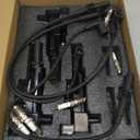 UF640 3PCS Ignition Coils & 6PCS Iridium Spark Plugs & 3PCS Spark Plug Wires Set Compatible with Dodge Ram 1500 Dakota Durango Nitro, Jeep Commander Grand Cherokee Liberty 3.7L, Replaces # 5149199AA
