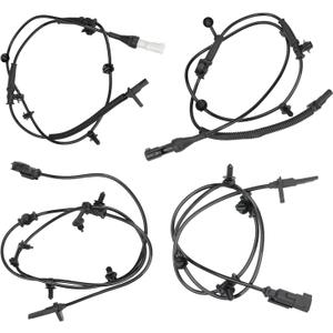 WMPHE 4 Pcs ABS Wheel Speed Sensors Compatible with Ford Edge 2011 2012 2013, Compatible with Lincoln MKX 2011 2012 2013 2015, Replacement for 7T4Z2C205A, DT4Z2C204A, CT4Z2C190C, CT4Z2C190A
