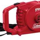 Coleman QuickPump Air Pump for Air Beds & Inflatables, Portable Air Pump with Fast Inflation or Deflation, Battery-Powered/Rechargeable/12-Volt/120-Volt Power Options