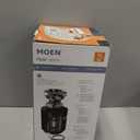 Moen Host Series Garbage Disposal for Kitchen Sink with Power Cord, Control Activation, Sound Reduction, GXB75C