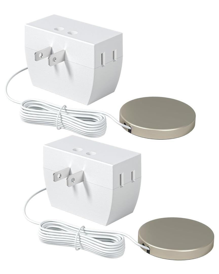 DEWENWILS 2 Pack Touch Dimmer Switch, Plug and Play Lamp Touch Control Pad, Touch Lamp Switch, Dimmable LED/CFL Lights, and Incandescent Bulbs, Dimmer Extension Cord, ETL Listed, White