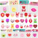24 Pack Valentines Day Gifts Card with Mochi Squishy Toys Mini Cute Squeeze Toy Stress Reliever Anxiety Packs for Kids Girls Boys Valentine's Party Favor Valentines Day Cards Gift(Valentine's Day)