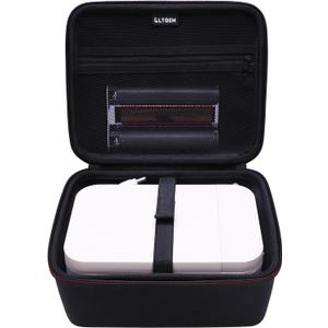 LTGEM Case Compatible with Liene M100 4x6 Photo Printer/HPRT CP4100 4x6 Photo Printer and Photo Paper, Black(Case Only)