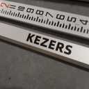 KEZERS 9 FT Dual Sided Aluminum Grade Rod - 8ths, 3 Section 9 Foot, Black