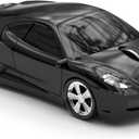 Certified Wireless Mouse Compatible with iOS Windows Android - Works with Computer, Laptop, Tablet, Mobile Phone - Universal Bluetooth/USB Receiver Connectivity (F1-NB, Nero Black)