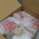 Chuangdi 12 Sets 48 Pcs Baptism Favors for Guests Crystal Candy Bowl Gifts with 12 Pcs Cross Rosary for Baptism Decorations Wedding Baby Shower Party Supplies First Communion (Pink)