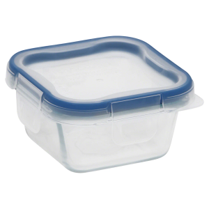 Snapware® Total Solution® Pyrex® Glass 1-cup Square Food Storage with Plastic Lid 3 Pack