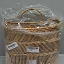 Wicker Hanging Basket Handmade Woven Hanging Storage Basket Natural Wicker Decorative Baskets for House Garden Wedding Wall Decorations,12*5*12