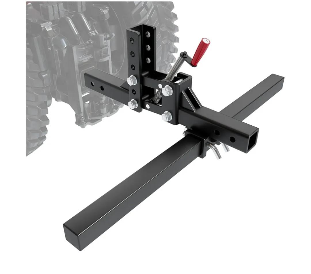 GARVEE Impact Implements 1Point Lift System for ATV/UTV, Manual Implement Lift Accessory with 2" Hitch Receivers, QuickAttach Accessories for Tractors, MultiHeight Adjustments
